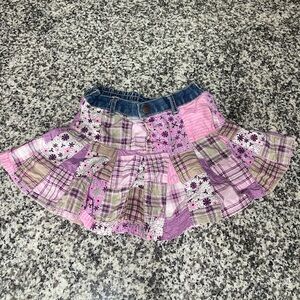 Faded Glory Pink Patchwork Denim Waist Girls Skirt
Vintage Y2K girls 24 mo